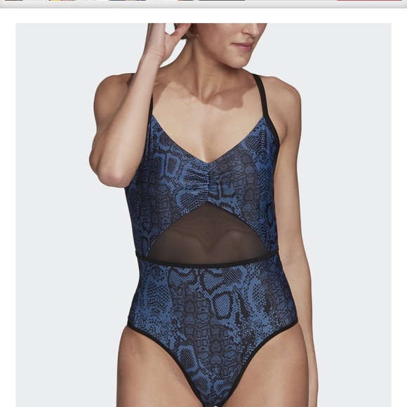 Adidas by Stella McCartney Other - Adidas x Stella McCartney blue snake print one piece swimsuit